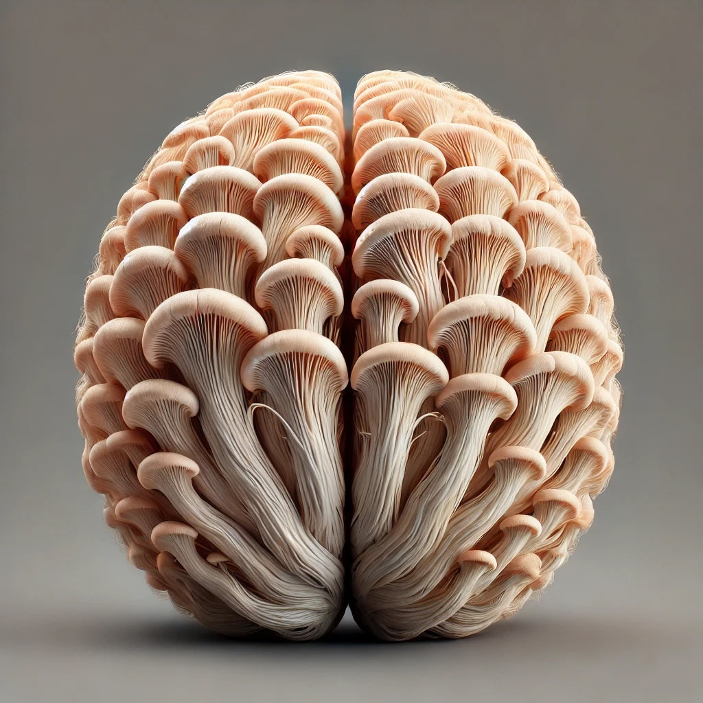 AI-assisted illustration: Unlocking Brain Health with Lion's Mane Mushroom Extract