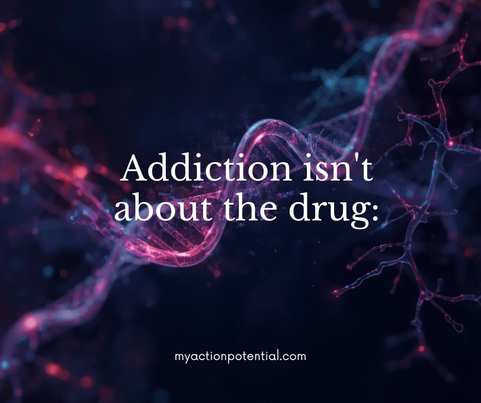 AI-assisted illustration: Addiction isn’t about the drug. A new study proves it.
