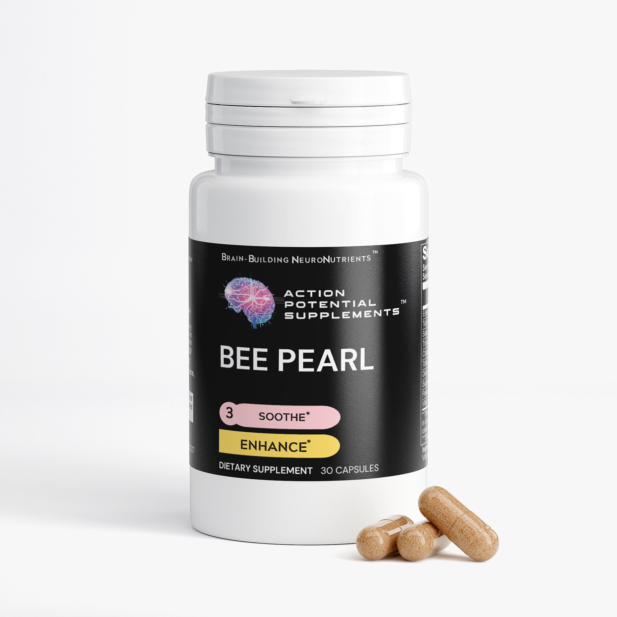 Bee Pearl - High-Potency Concentrate - Supplement facts panel