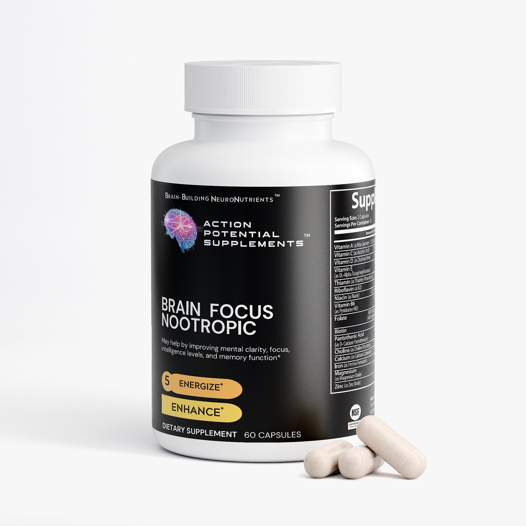 Brain Focus Nootropic Formula - Ingredients detail