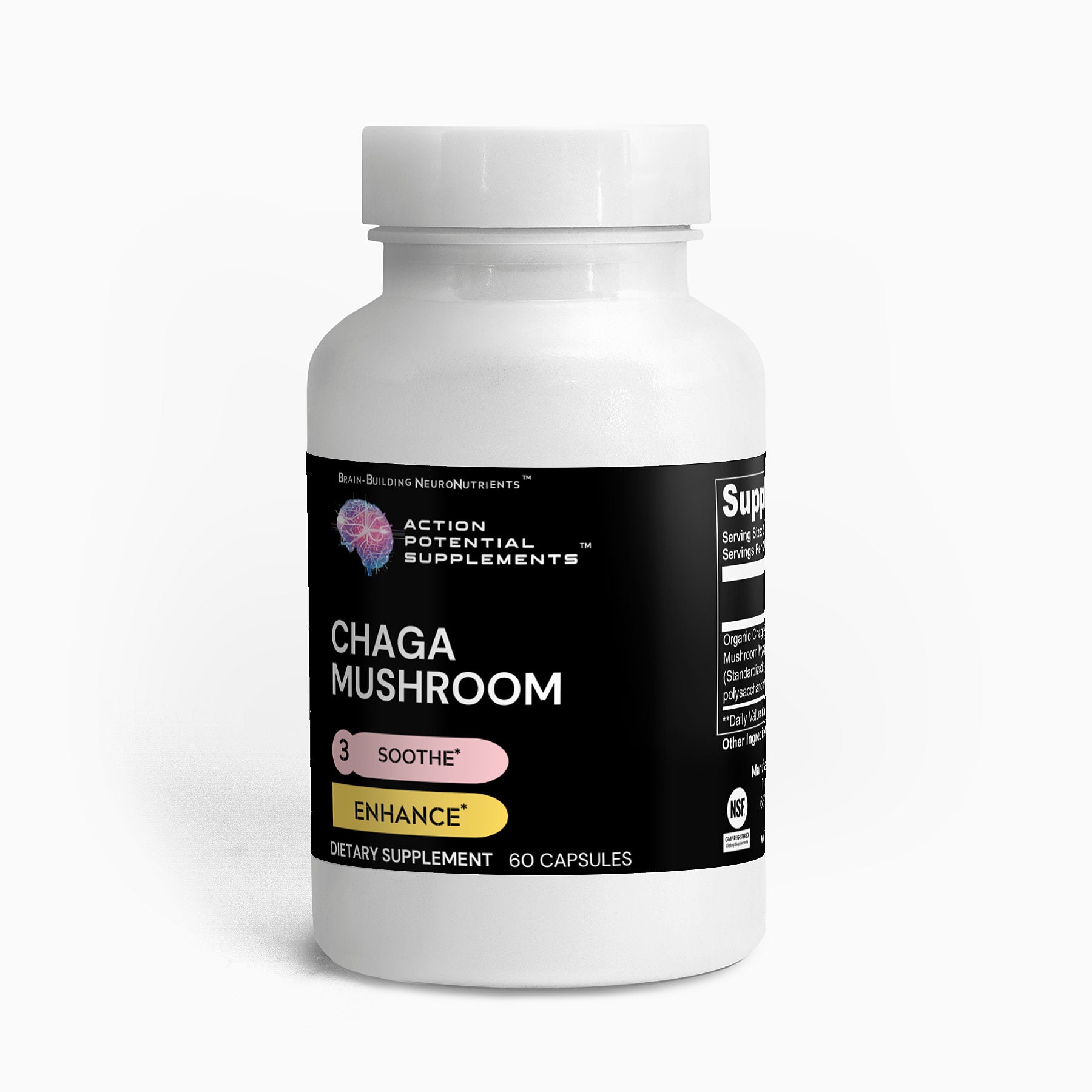 Chaga Mushroom - Product front label