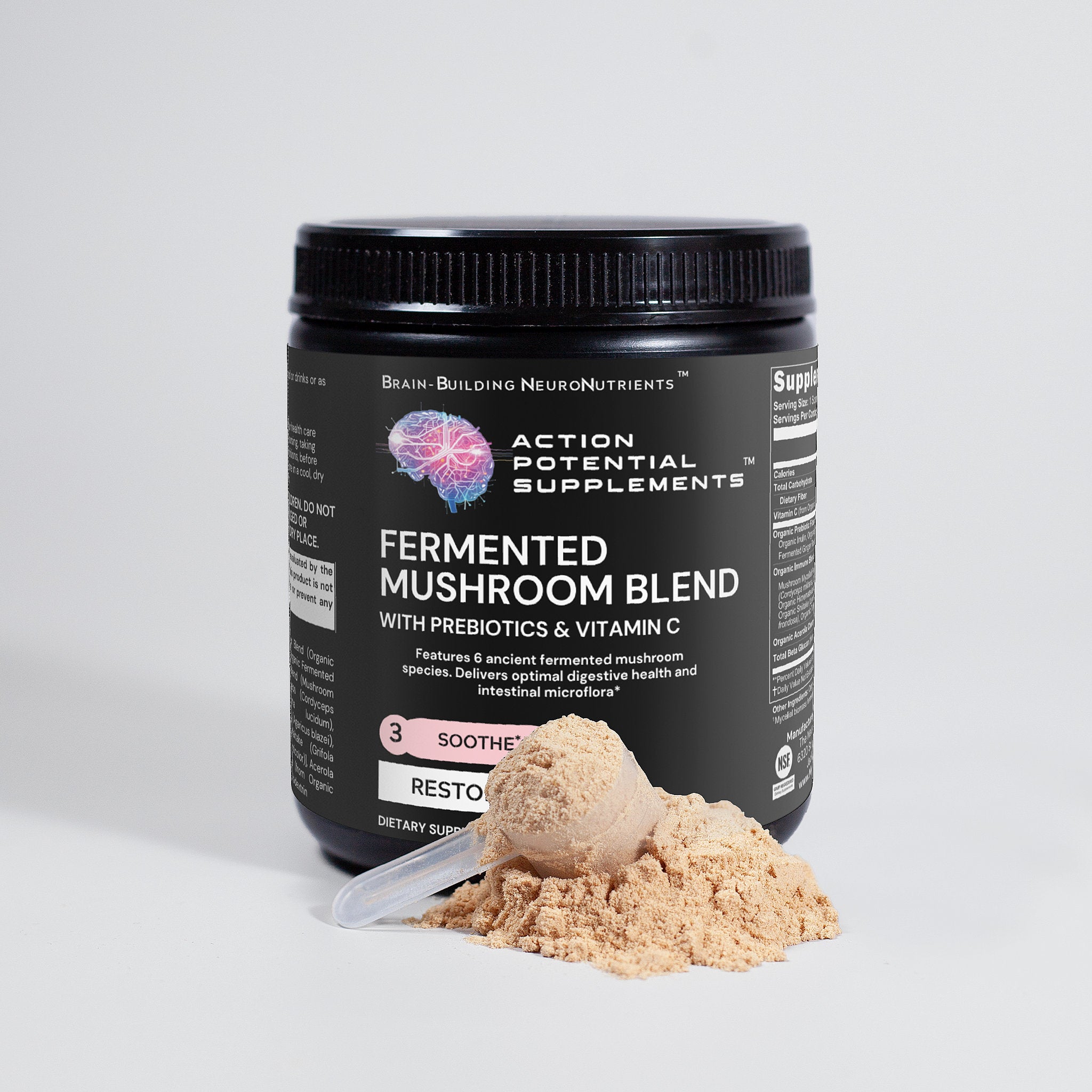 Fermented Mushroom Blend - Product side view