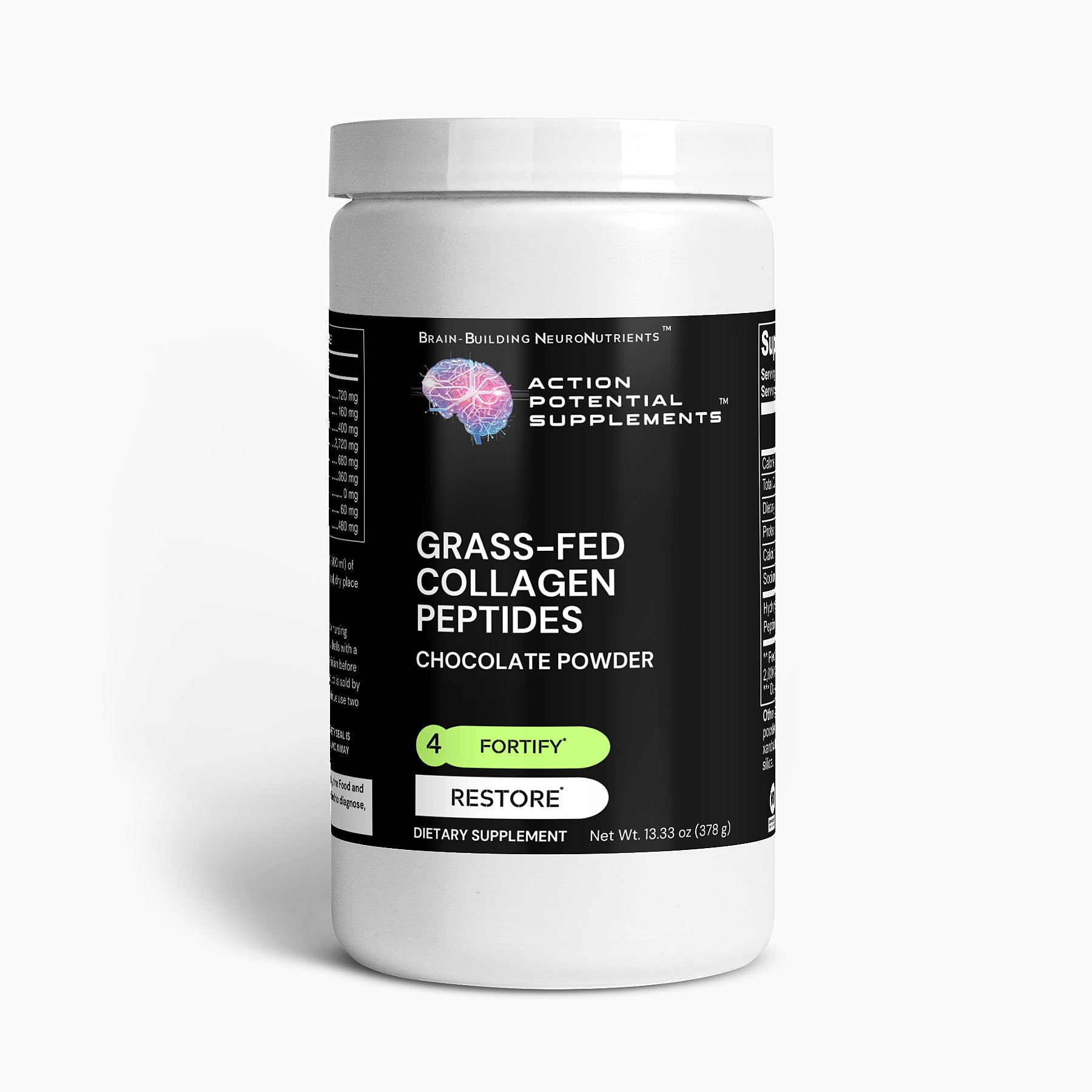 Grass-Fed Collagen Peptides Powder (Chocolate) - Ingredients detail