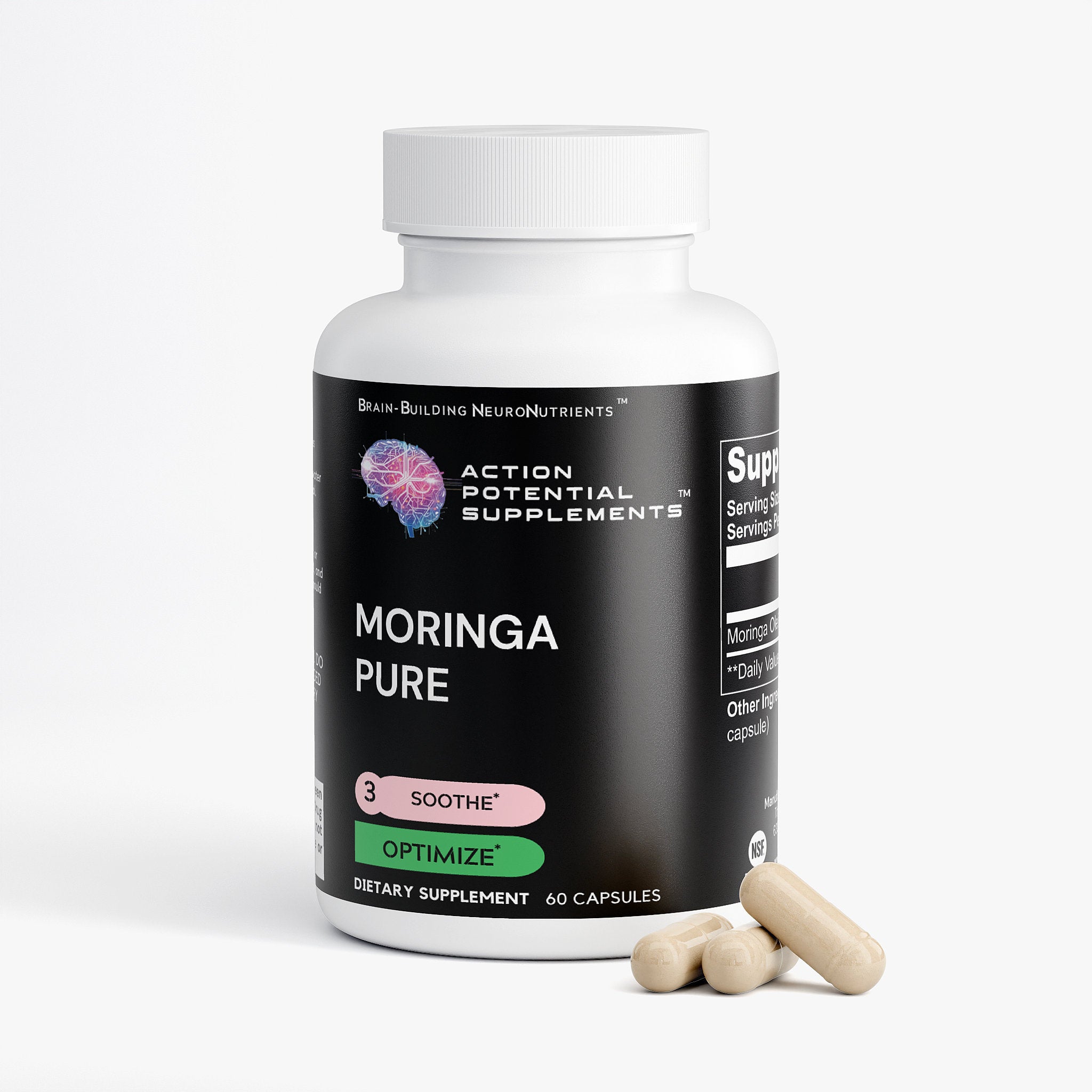 Moringa Pure - Product front label