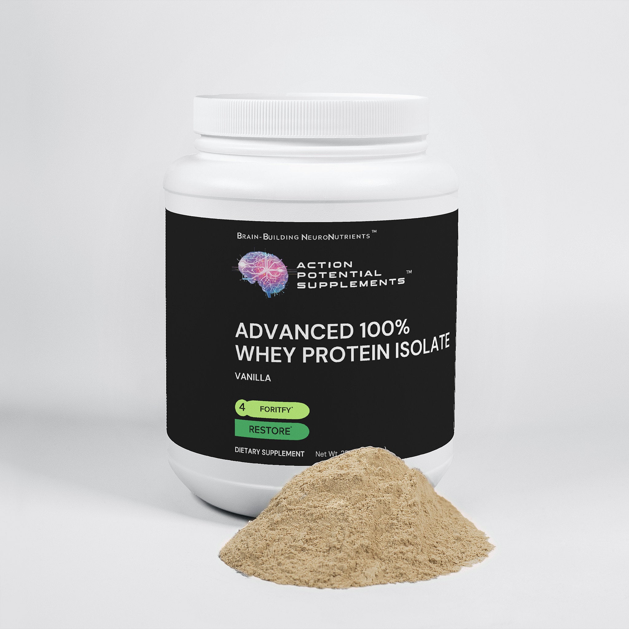 Advanced 100% Whey Protein Isolate (Vanilla) - Action Potential Supplements