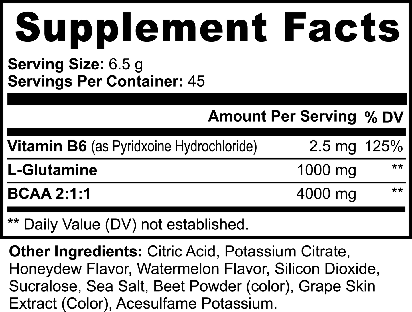 BCAA Powder (Honeydew Watermelon)